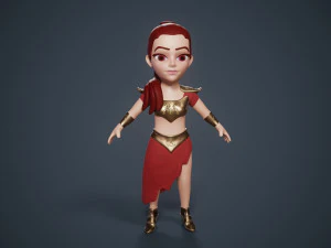 Personagem Freya Modelo 3D Modelo 3D
