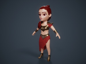 Freya Character 3D Modelo 3D