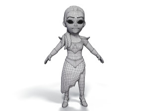 Freya Character 3D Modelo 3D