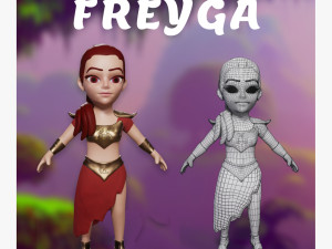 Freya Character 3D Modelo 3D