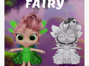 परी पात्र 3D मॉडल