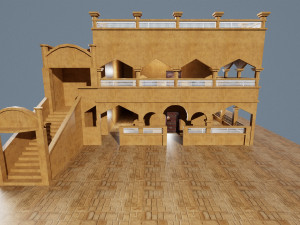 3D Al ain museum model 3D Model