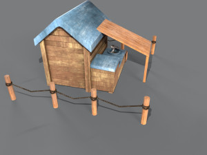 3D Pet house 3D Модель