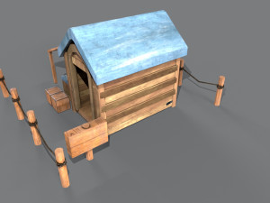 3D Pet house 3D Модель
