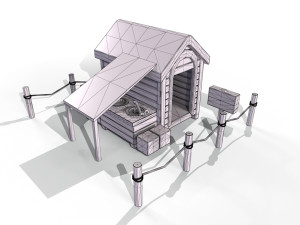 3D Pet house 3D Модель