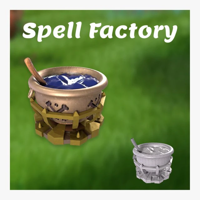 Fabryka zaklęć Model 3D .c4d .max .obj .3ds .fbx .stl .blend 