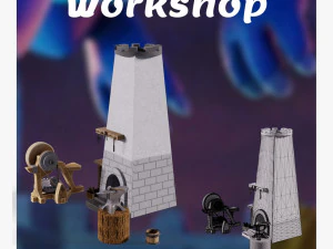 Модель рабочего цеха 3D Модель