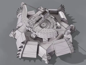 एक्स धनुष 3D मॉडल