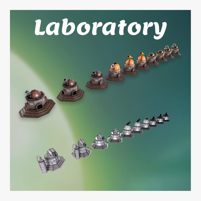 Laboratory 3D Модель .c4d .max .obj .3ds .fbx .stl .blend 