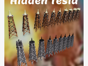 3D Hidden tesla 3D Модель