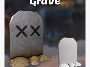 Grave 3D Model