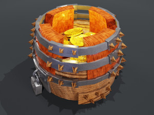 Gold storage 3D 3D Model