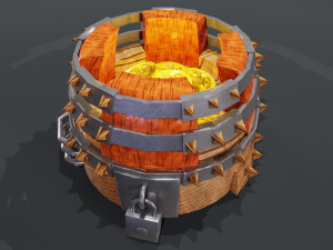 Gold storage 3D 3D Model