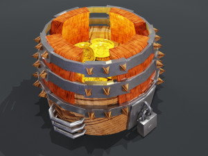 Gold storage 3D 3D Model