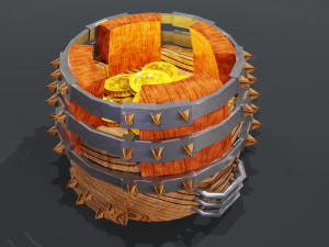 Gold storage 3D 3D Model