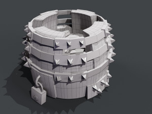 Gold storage 3D 3D Model