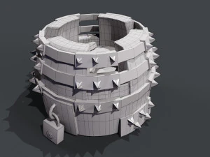 Gold storage 3D 3D Model