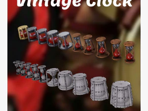 Orologio d'epoca 3D Modello 3D