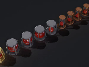 Orologio d'epoca 3D Modello 3D