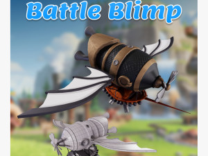 3D Battle blimp Model 3D