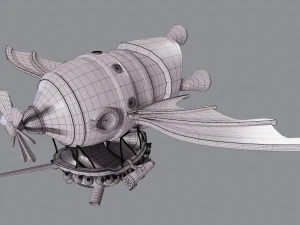 3D Battle blimp 3D Model