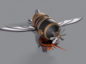 3D Battle blimp 3D Model