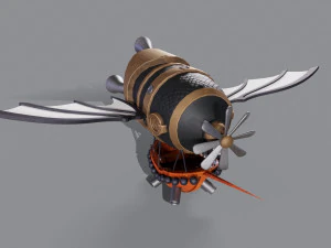3D Battle blimp 3D Model