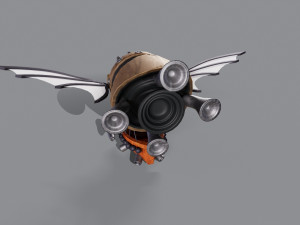 3D Battle blimp 3D Model