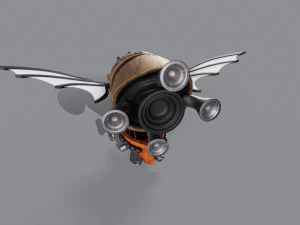 3D Battle blimp 3D Model
