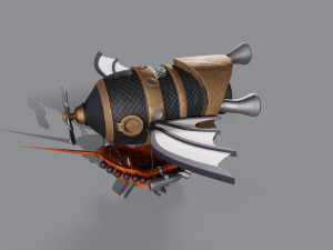 3D Battle blimp 3D Model