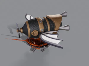 3D Battle blimp 3D Model
