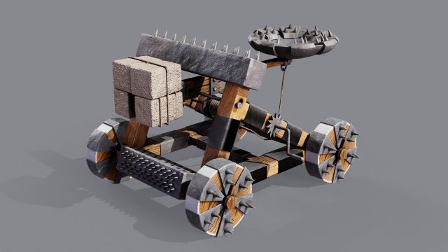 Catapult 3D 모델 .c4d .max .obj .3ds .fbx .stl .blend 