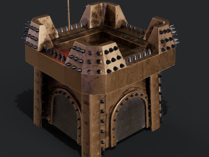 3D Clan Castle Modelo 3D