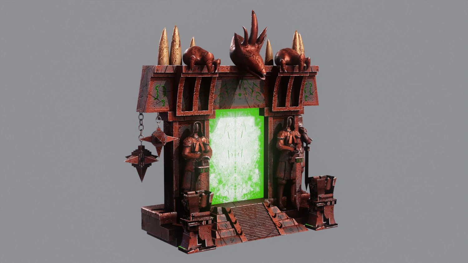 Dark portal 3D 3D Model .c4d .max .obj .3ds .fbx .stl .blend