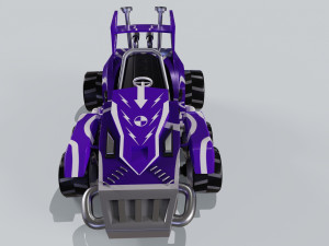 Purple Kart Modèle 3D