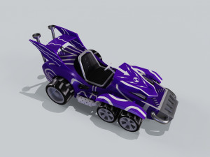 Purple Kart Modèle 3D
