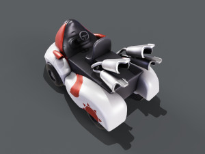 3D White Kart 3D Модель