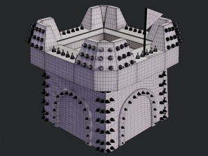 3D Clan Castle 3D Model