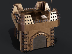 3D Clan Castle 3D Model