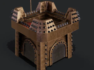 3D Clan Castle 3D Model