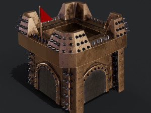 3D Clan Castle 3D Model