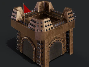 3D Clan Castle 3D Model