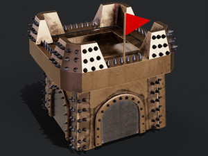 3D Clan Castle 3D Model