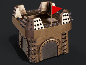 3D Clan Castle 3D Model
