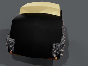 3D Gold mine model Modello 3D