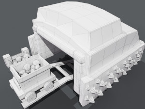 3D Gold mine model Modello 3D