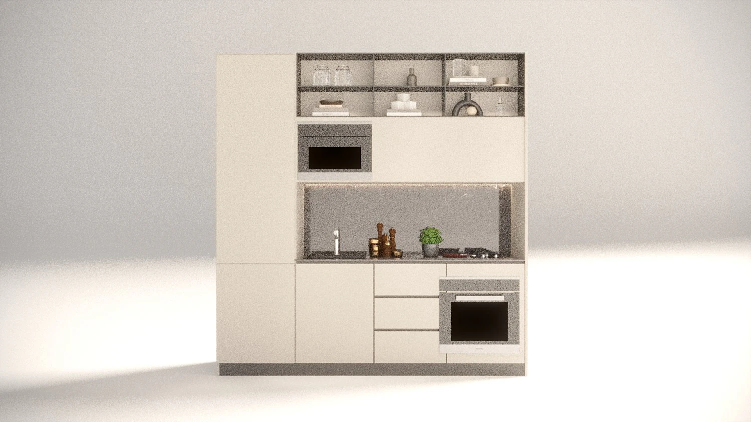 Kitchen 3D Model .c4d .max .obj .3ds .fbx .stl .blend 