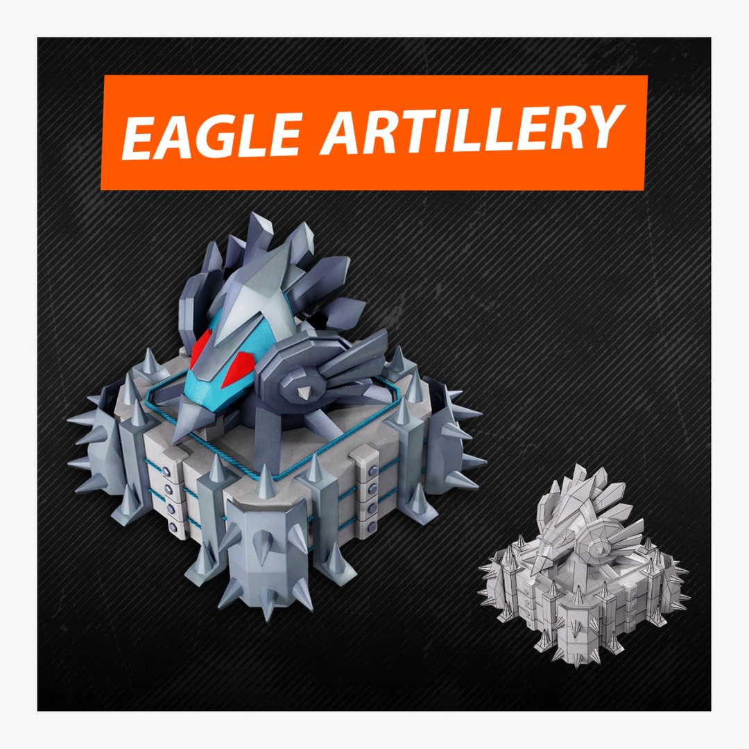 Artiglieria dell'Aquila Modello 3D .c4d .max .obj .3ds .fbx .stl .blend
