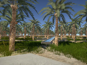 3D Al ain Oasis model 3D Model