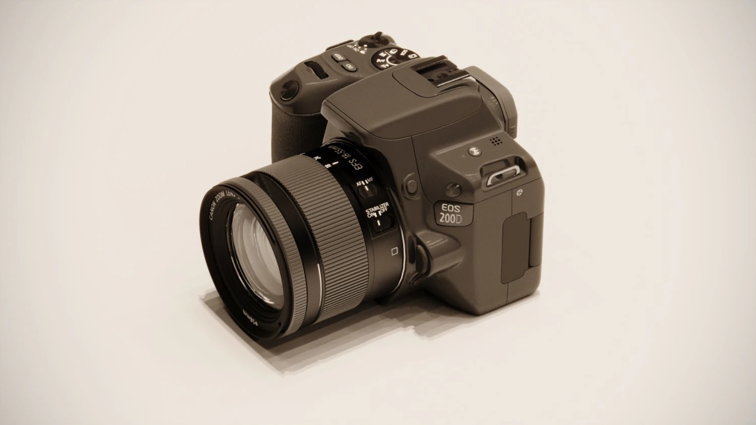 de una c&aacute;mara Modelo 3D .c4d .max .obj .3ds .fbx .stl .blend 